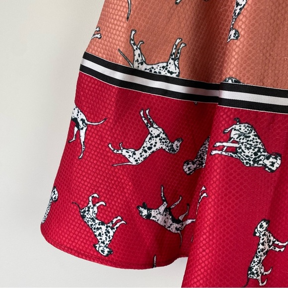 Anthropologie Dalmatian dog novelty print Retro skirt size 2 - Picture 10 of 14